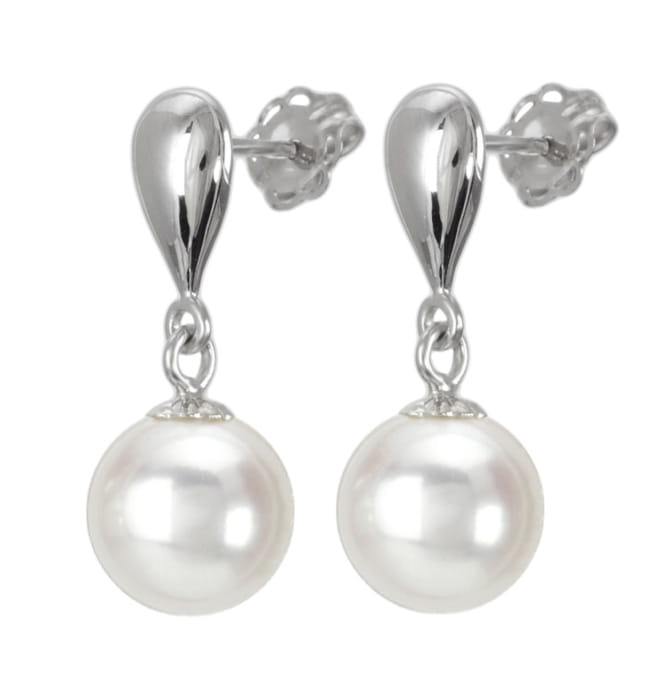 Kolczyki złote z perłami Akoya EA-75W-SHWG14-SPN