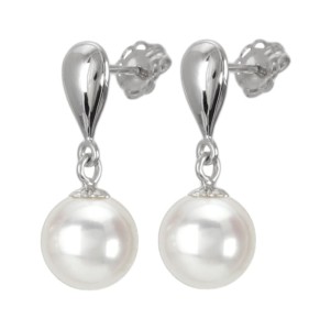 Kolczyki złote z perłami Akoya (wzór SPN)