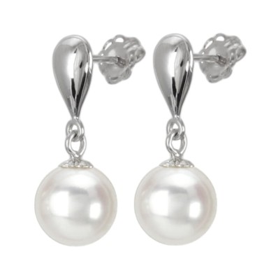 Kolczyki złote z perłami Akoya (wzór SPN)