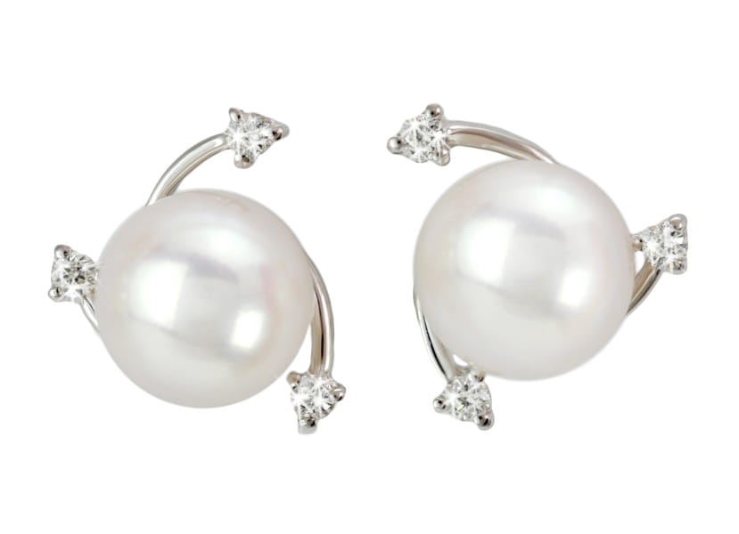 Kolczyki złote z perłami Akoya EA-75W-SWG14D-ARR