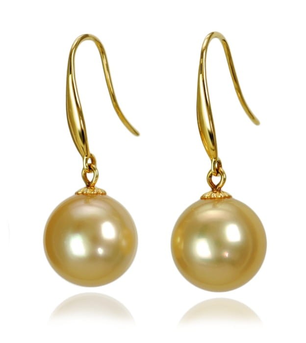 Kolczyki ze złotymi perłami South Sea ES-110G-BYG14-CSEB