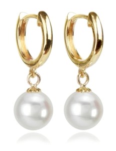 Złote kolczyki z perłami Akoya (wzór HRS)