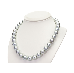 Naszyjnik ze srebrnych pereł Tahiti 11-13 mm