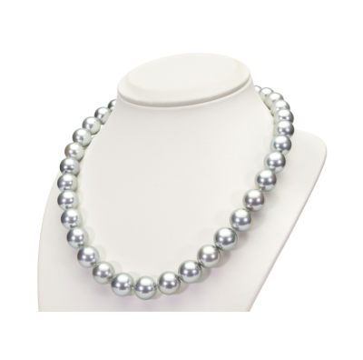Naszyjnik ze srebrnych pereł Tahiti 11-13 mm