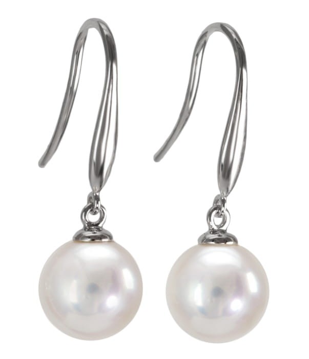 Kolczyki złote z perłami Akoya EA-85W-BWG14-CSEB