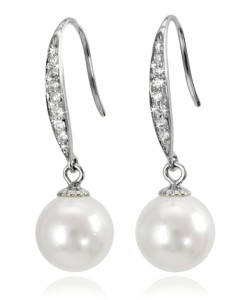 Kolczyki złote z perłami Akoya (wzór CBD)