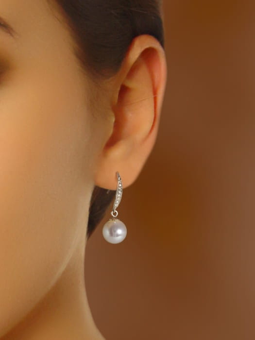 Kolczyki złote z perłami Akoya EA-85W-BWG14D-CBD 2