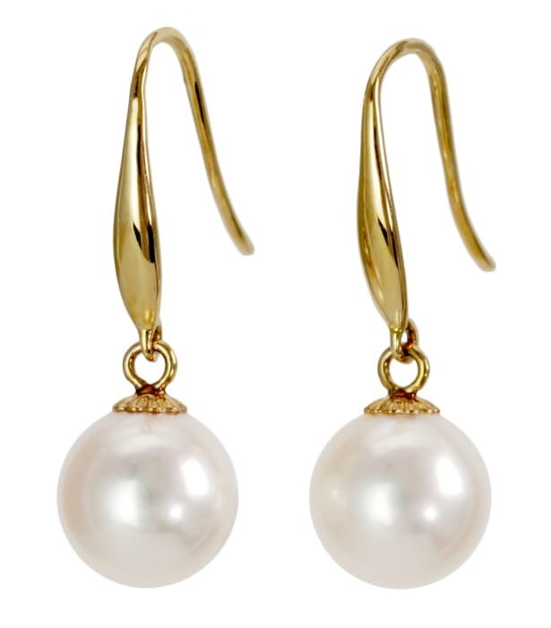Złote kolczyki z perłami Akoya EA-85W-BYG14-CSEB