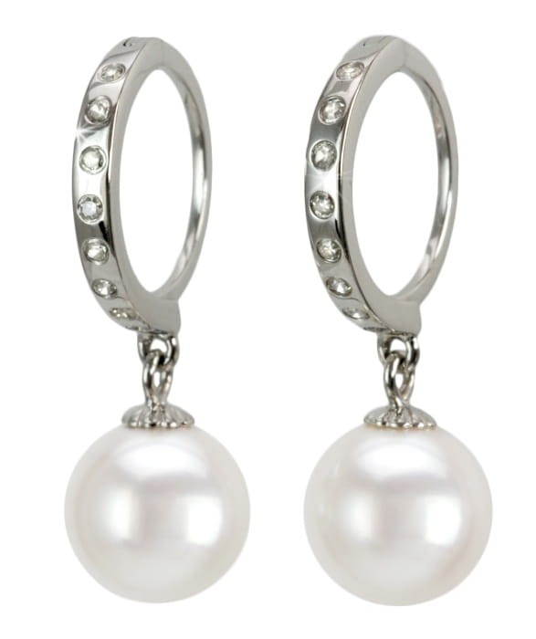 Kolczyki złote z perłami Akoya EA-85W-RWG14D-DRIM