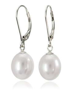 Kolczyki złote z perłami 9-10 mm (wzór CSEV)