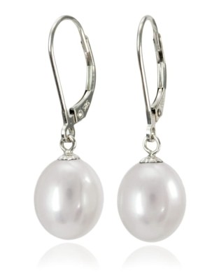 Kolczyki złote z perłami 9-10 mm (wzór CSEV)