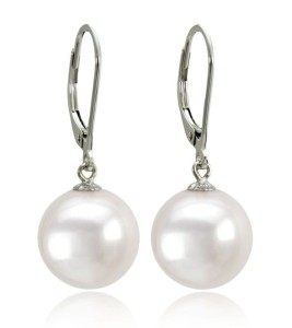 Kolczyki złote z perłami 11-12 mm (wzór CSEV)