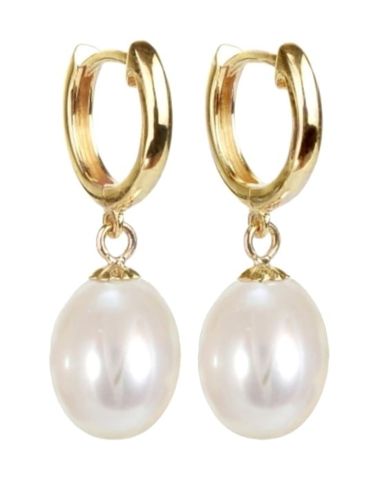 Złote kolczyki z perłami EF-85WDS-RYG14-HRS 