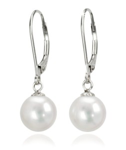 Kolczyki złote z perłami 8-8,5 mm (wzór CSEV)