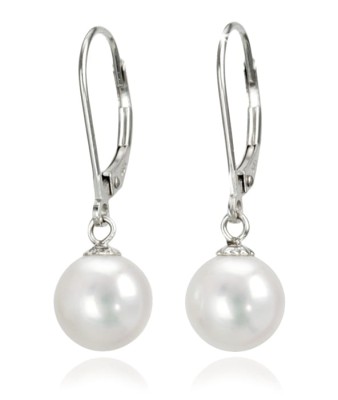 Kolczyki złote z perłami 8-8,5 mm (wzór CSEV)