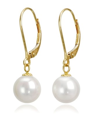 Złote kolczyki z perłami 8-8,5 mm (wzór CSEV)