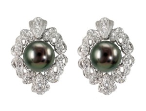 Kolczyki złote z perłami Tahiti (wzór LAC)