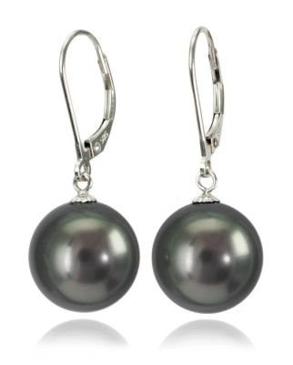 Kolczyki złote z perłami Tahiti 12-13 mm (wzór CSEV)