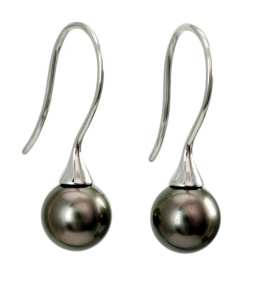 Kolczyki złote z perłami Tahiti (wzór SBIG)