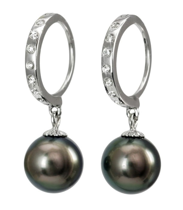 Kolczyki złote z perłami Tahiti ET-90B-RWG14D-DRIM