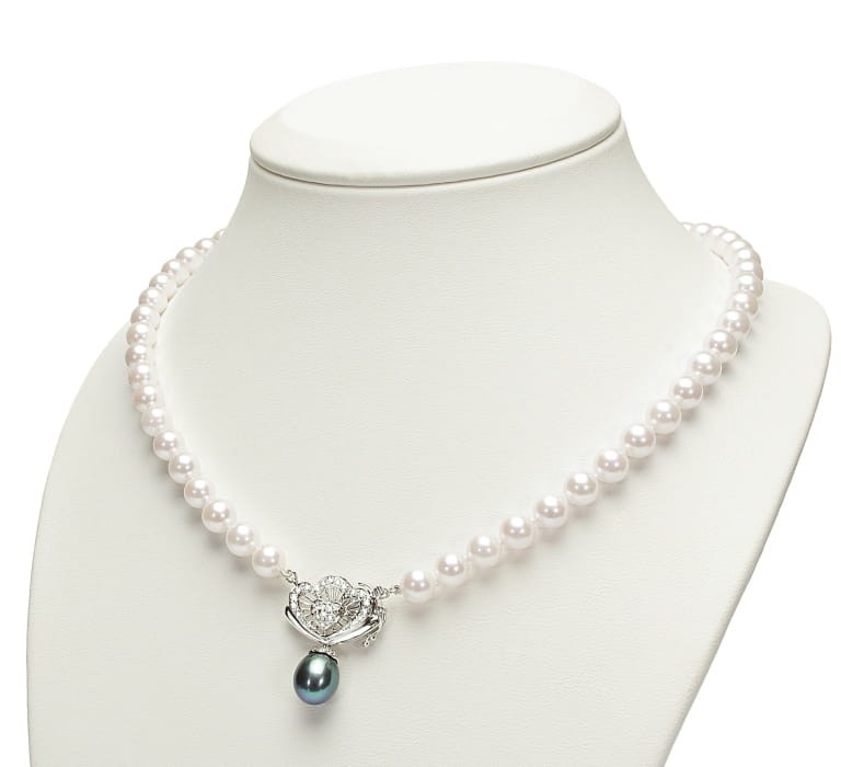 Kolia z pereł Akoya 6,5-7 mm KA1-70W-BPWG14D-DHP 2