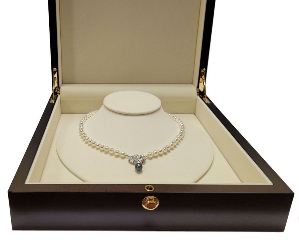 Kolia z pereł Akoya 6,5-7 mm KA1-70W-BPWG14D-DHP 4