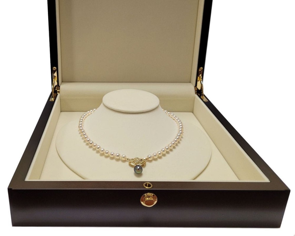 Kolia z pereł Akoya 6,5-7 mm KA1-70W-BPYG14D-DHP 4