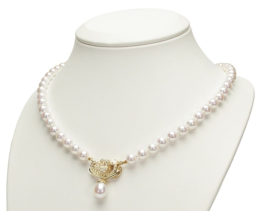 Kolia z pereł Akoya 6,5-7 mm KA1-70W-WPYG14D-DHP 2