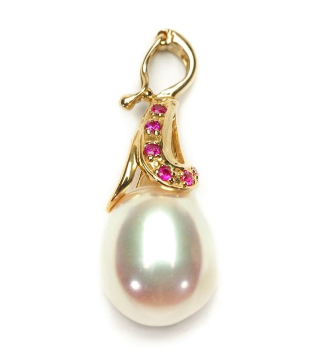 Kolia z pereł Akoya 7-7,5 mm KA1-75W-WPYG14DR-BWDP1 3