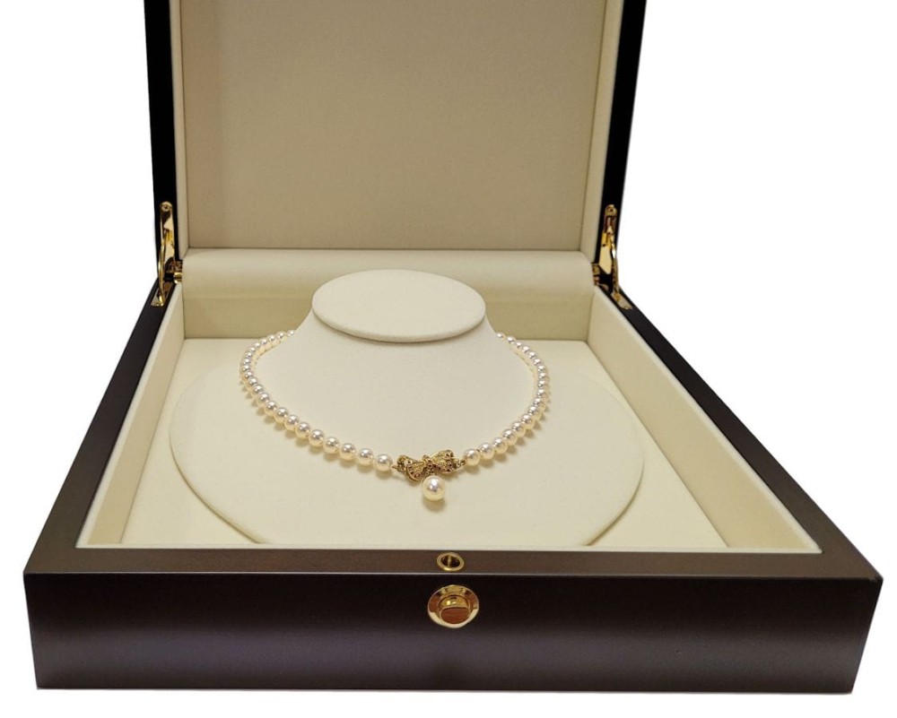 Kolia z pereł Akoya 7-7,5 mm KA1-75W-WPYG14DR-BWDP1 6