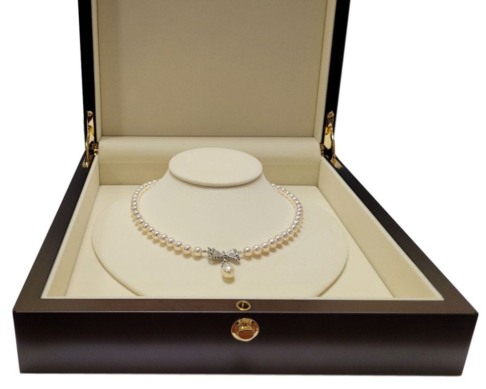 Kolia z pereł Akoya 7-7,5 mm KA1-75W-WPWG14DS-BWDP1 6