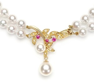 2-rzędowa kolia z pereł Akoya 6-6,5 mm (wzór TWG-YG)