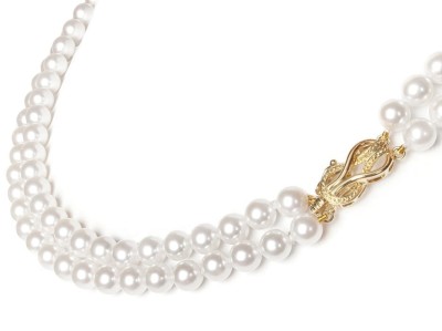 2-rzędowa kolia z pereł Akoya 6-6,5 mm (wzór DOCL-YG)