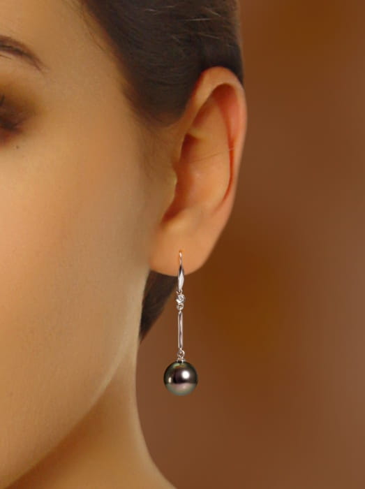 Kolczyki złote z perłami Tahiti ET-100B-BWG14D-LBFX 2