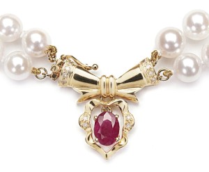 2-rzędowa kolia z pereł Akoya 6-6,5 mm (wzór ARM-YG)