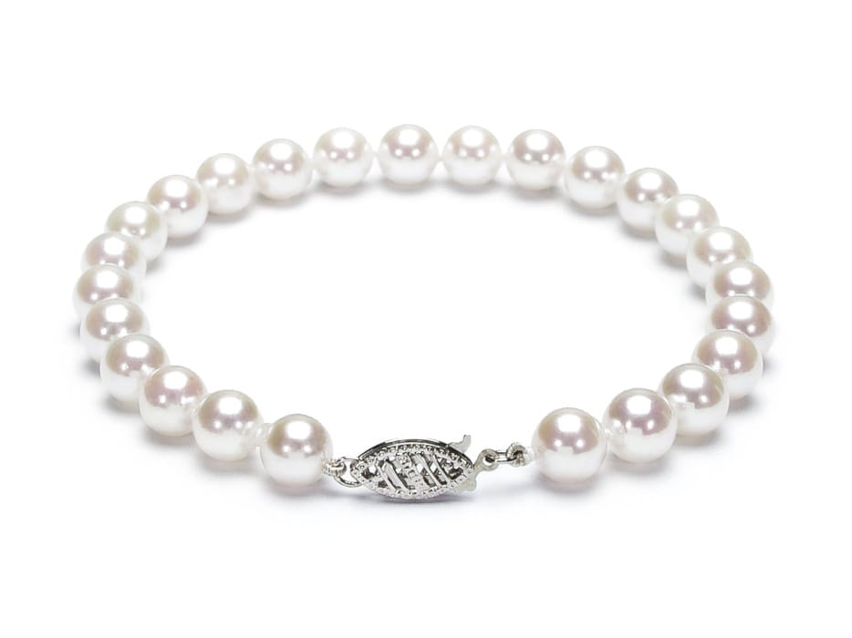 Komplet biżuterii z pereł Akoya 6,5-7 mm SANBE-70W-FCWG14-CSS 4