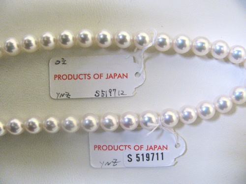 Perły Akoya - sznury Hanadama